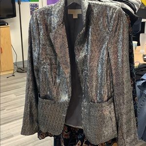Micheal Kors Metallic Sequin Blazer